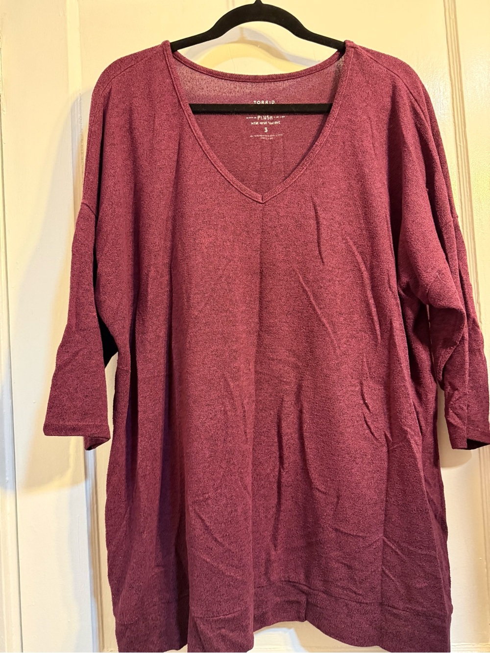 torrid Plum V-Neck Tunic Top